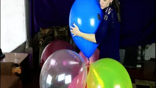 Ravyn and Rhiannon Keep Away Cluster Balloons