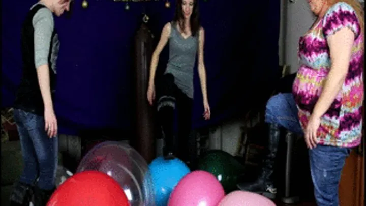 Black Boots Balloon Popping