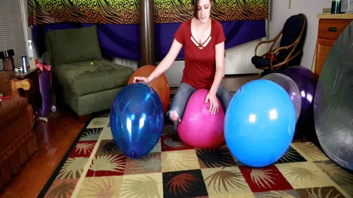 Natasha's Summertime Balloon Sit Popping