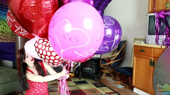 Happy Valentine's Day Helium Balloons (Nonpopping Feb2023)