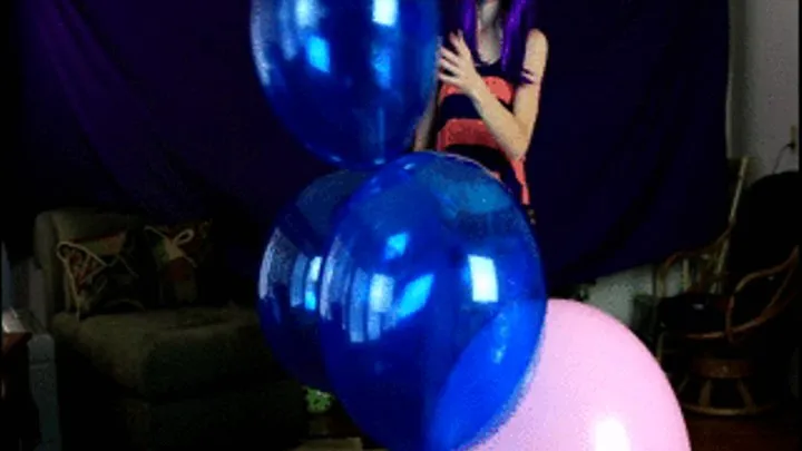 Pink and Blue Balloons (Nonpopping)