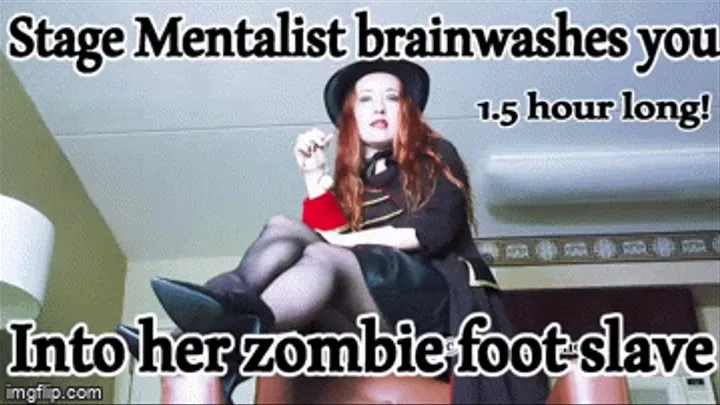 Stage Metalist brainwashed you into her zombie foot slave permanently, take full control and completely humiliates you on stage