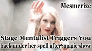 Stage Mentalist Triggers you back under her complete control after her show (Mesmerize Brainwash Elevator Scene)