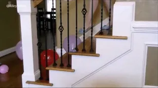 Popping Balloons Down the Stairs