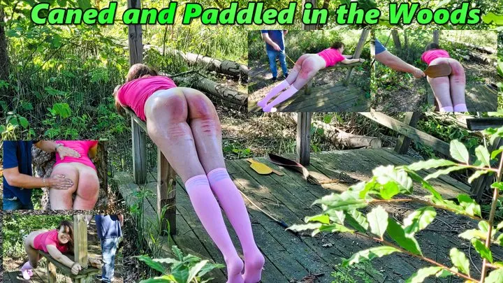 Caned and Paddled in the Woods