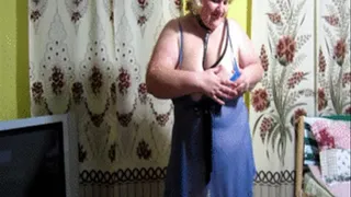 Man binds fat girlfriend and dominates it.