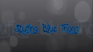 Stuffing: Blue Thong!