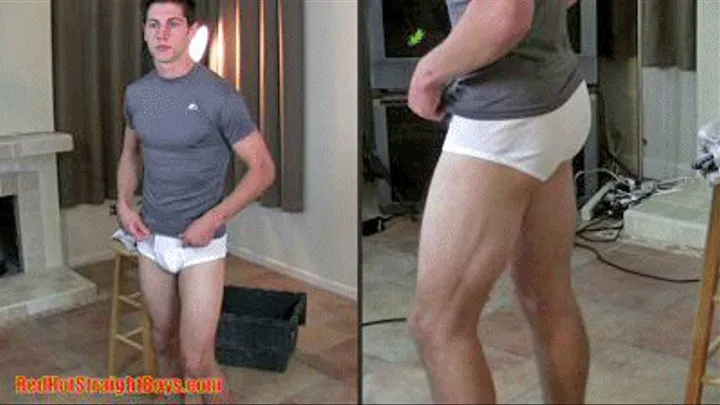 Tyler Davis Trying on Underwear and Jockstraps