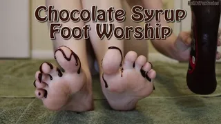 Chocolate Syrup Foot Worship (60 FPS)