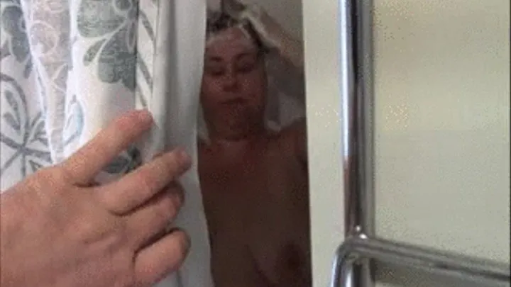 Spying On Step-Mom In The Shower