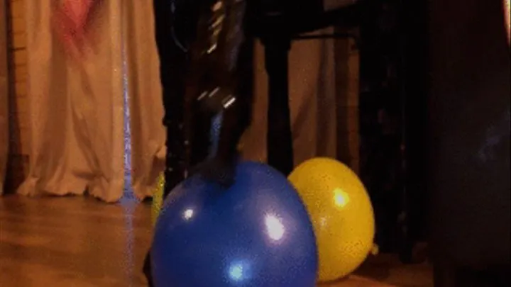 Popping Balloons in Stripper Boots