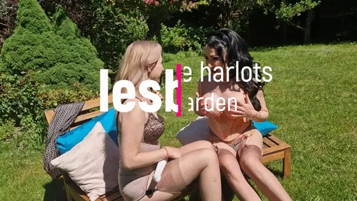 Lesbian mature harlots in the garden - part 1