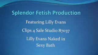 Lovely Lilly Evans Naked in Bathtub