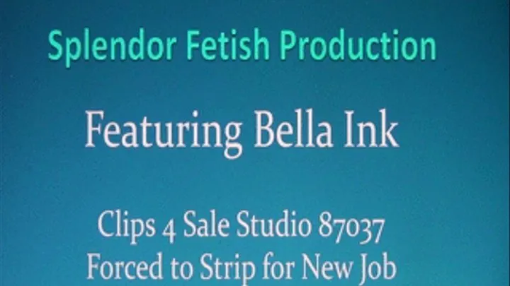 Bella Ink to Strip Naked for Job