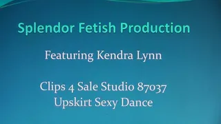 Kendra Lynn Upskirt Dance shows off tits and pussy