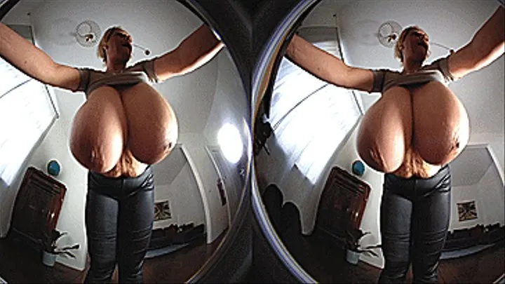 VR180 3D - Emilia lets her Big Breasts swing (Clip No 1825 - )