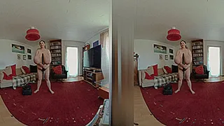 VR180 3D - A Day in the Life of Alice: Alice cleans the Living Room (Clip No 2683