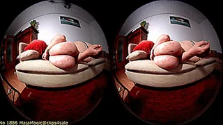 VR180 3D - Don't disturb Giantess Alice in her sweet Dreams (Clip No 2537 - )