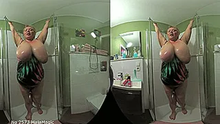 VR180 3D - Wild Boobs Bouncing in the Shower with Maggy (Clip No 2573 - )