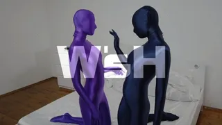 Deep Blue and Purple Zentai Love