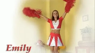 18 year old Cheerleader practising her moves and fucking herself with an electric massager Full Length