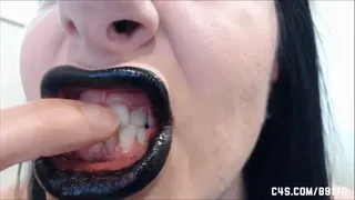 Black Lipstick Mouth Fetish