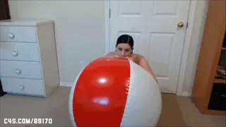 Naked Riding On Huge Beach Ball