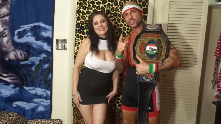 INTERGENDER MATCH MAN VS WOMEN FULL NELSON WRESTLING HOLD CHALLENGE & BLOWJOB