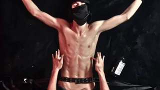 College Runner Gareth Strapped To The Bed For Tickling, Jerking, And Ballbusting (Part 1)