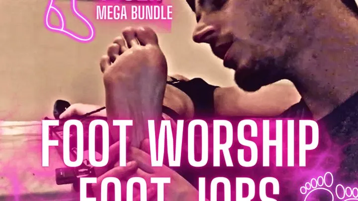 BEST OF: Foot Worship, Toe-Sucking, Socks, and Footjobs MEGA-BUNDLE Clip (7 Clips in ONE + UNRELEASED SCENE)