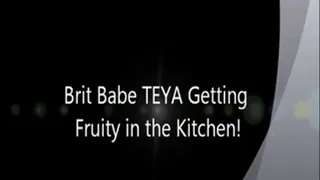 Brit Babe TEYA Gets Fruity in the Kitchen!