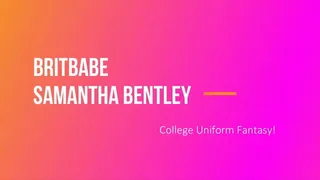 BritBabe Samantha Bentley - College Uniform Fantasy