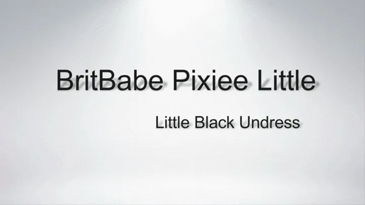 BritBabe Pixiee Little - Little Black Undress