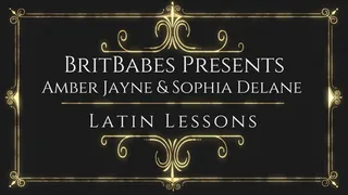 Britbabes presents - Amber Jayne & Sophia Delane - Latin Lessons