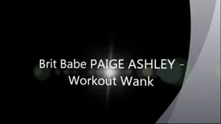Brit Babe PAIGE ASHLEY - Workout Wank