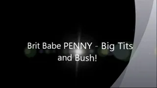 Brit Babe PENNY - Big Tits & Bush!