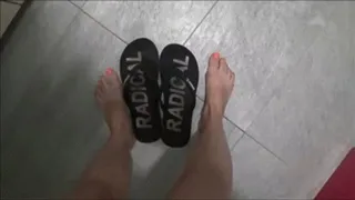 Too big flip flops