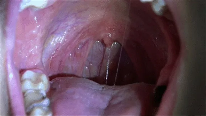 My throat in close up