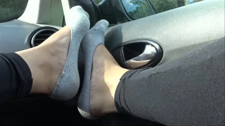 Feet in the car