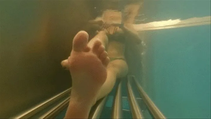 Feet underwater