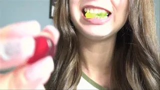 Jelly in the mouth