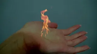 A fire on my palm