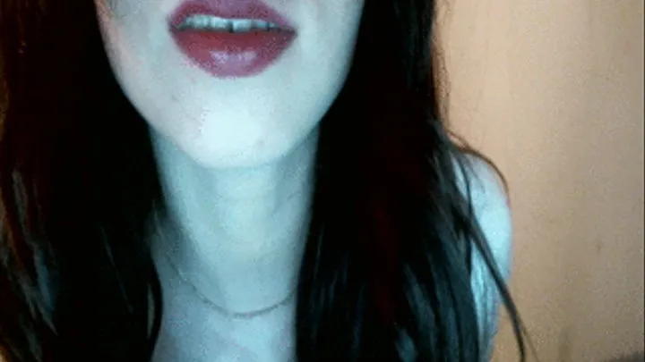 Cum on my red sexy lips