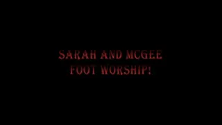 10. Sarah and McGee - Foot worship!