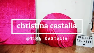 Christina Castalia: BBW destroys balloons!
