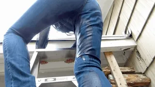 Wetting My Jeans Up The Ladder - (480x270) !