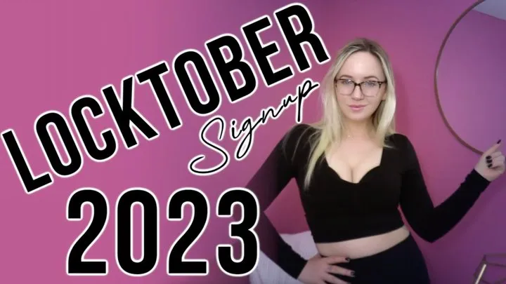 LOCKTOBER - Sign Up - 2023