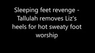 Tallulah's Napping feet Part 2 - Tallulah turns the tables on Liz Rainbow