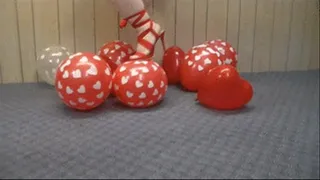 Happy valentine's day balloons