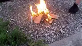 Fans sneakers first burning.